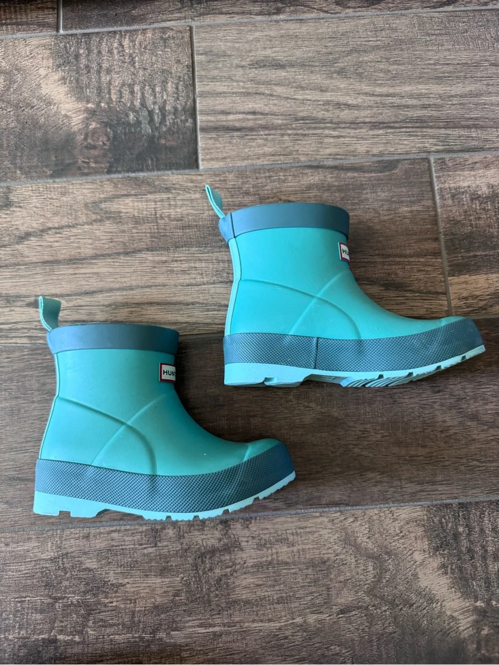 Hunter Play Kids Rain Boot Sea Green UK Size 10 USA Size 11C‎ Shoe